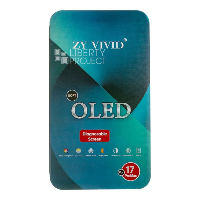 LCD дисплей для Apple iPhone 17 Pro Max (черный) матрица ZY SOFT OLED (привязка без пайки) — фото 4