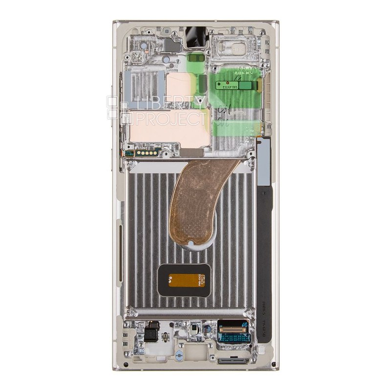 LCD дисплей для Samsung Galaxy S23 Ultra 5G 2023 SM-S918 GH82-30465B в рамке (бежевый) 100% OR SP — фото 3