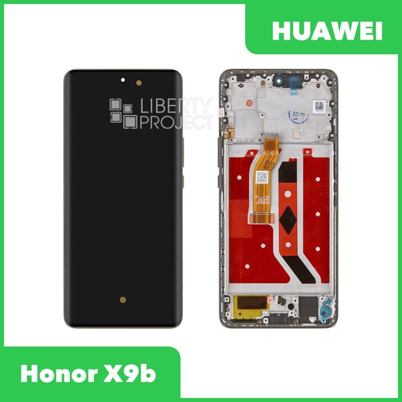 LCD дисплей для Huawei Honor X9b (ALI-NX1) с тачскрином в рамке (черный) AMOLED 100% OR — фото 2