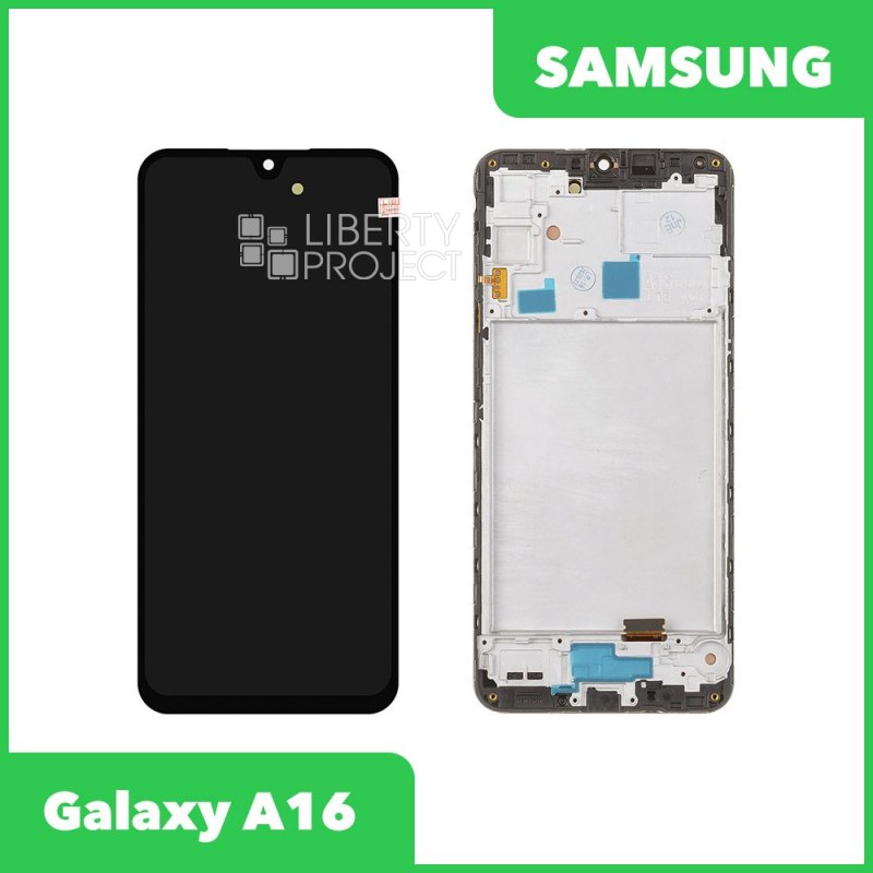 LCD дисплей для Samsung Galaxy A16 4G SM-A165 с тачскрином в рамке OLED Full Size (черный) — фото 2