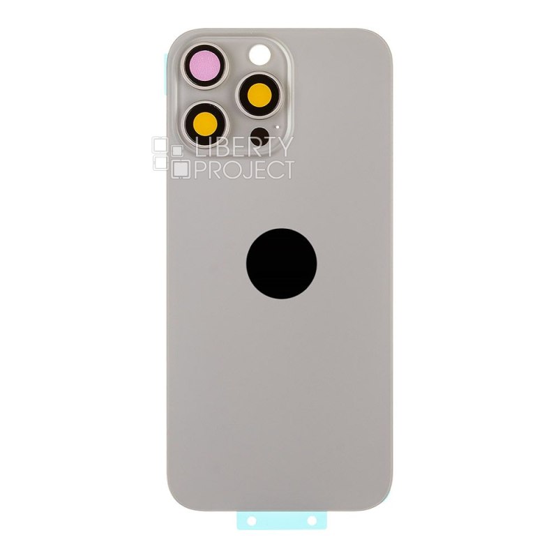 Задняя крышка для iPhone 16 Pro MAX (титановый) в сборе со стеклом камеры, MagSafe — фото 4