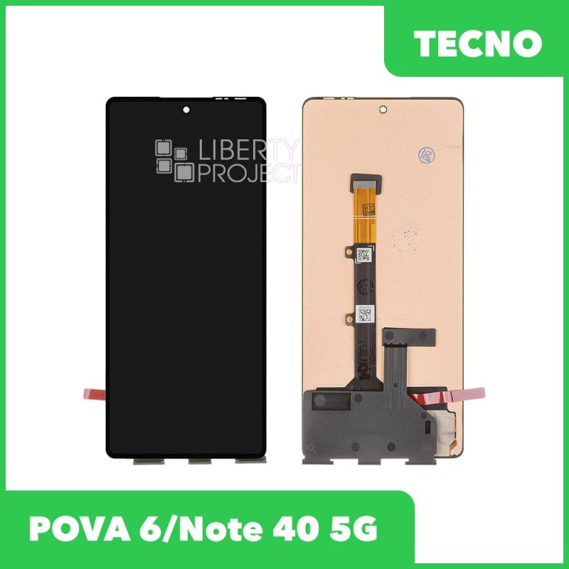 LCD дисплей для Tecno POVA 6/Note 40 5G (Li7/X6852) с тачскрином OLED (черный) — фото 2