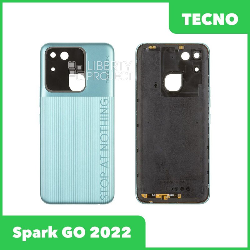 Задняя крышка для Tecno Spark GO 2022 (KG5) (бирюзовый) — купить оптом в интернет-магазине Либерти