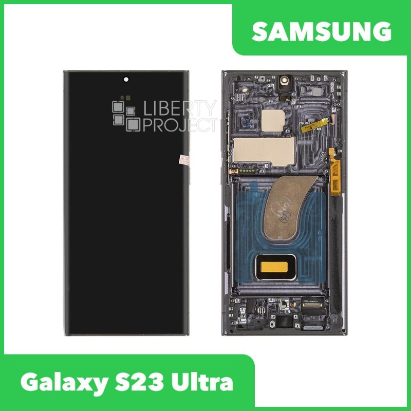 LCD дисплей для Samsung Galaxy S23 Ultra SM-S918 в сборе в рамке CK Soft OLED 6.81 (черный) — фото 2