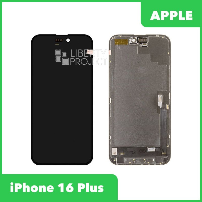 LCD дисплей для Apple iPhone 16 Plus (черный) (A3090) SOFT OLED DD (привязка без пайки) — фото 2
