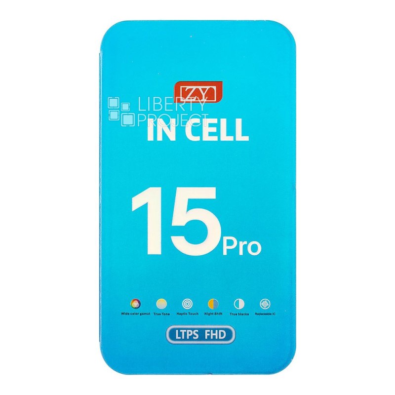 LCD дисплей для Apple iPhone 15 Pro (черный) матрица ZY In-Cell COF LTPS FHD — фото 4