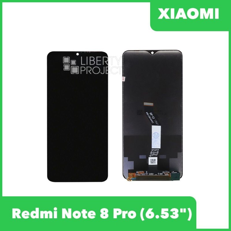LCD дисплей для Xiaomi Redmi Note 8 Pro в сборе с тачскрином (черный) Premium Quality