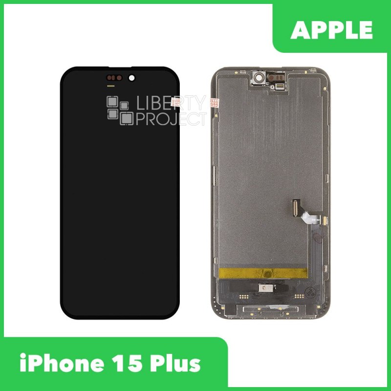 LCD дисплей для Apple iPhone 15 Plus (черный) (A3090) SOFT OLED DD (привязка без пайки) — фото 2