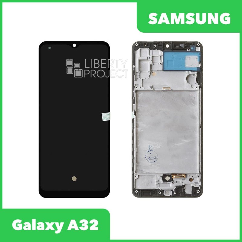 LCD дисплей для Samsung Galaxy A32 SM-A325 в сборе с тачскрином в рамке OLED (черный)