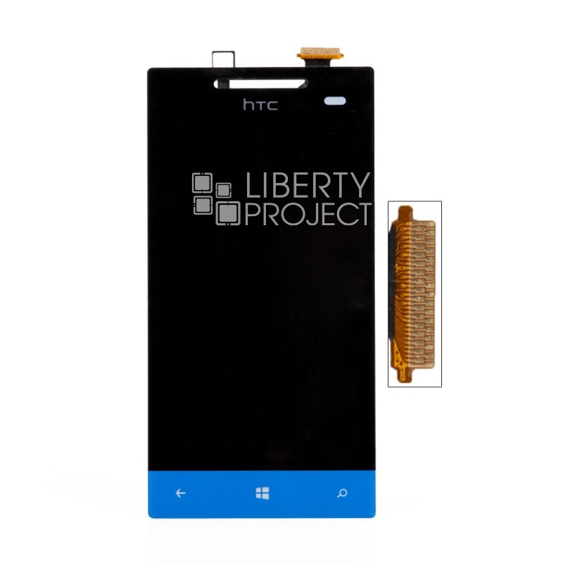 LCD дисплей для HTC Windows Phone 8s A620e с тачскрином (синий)