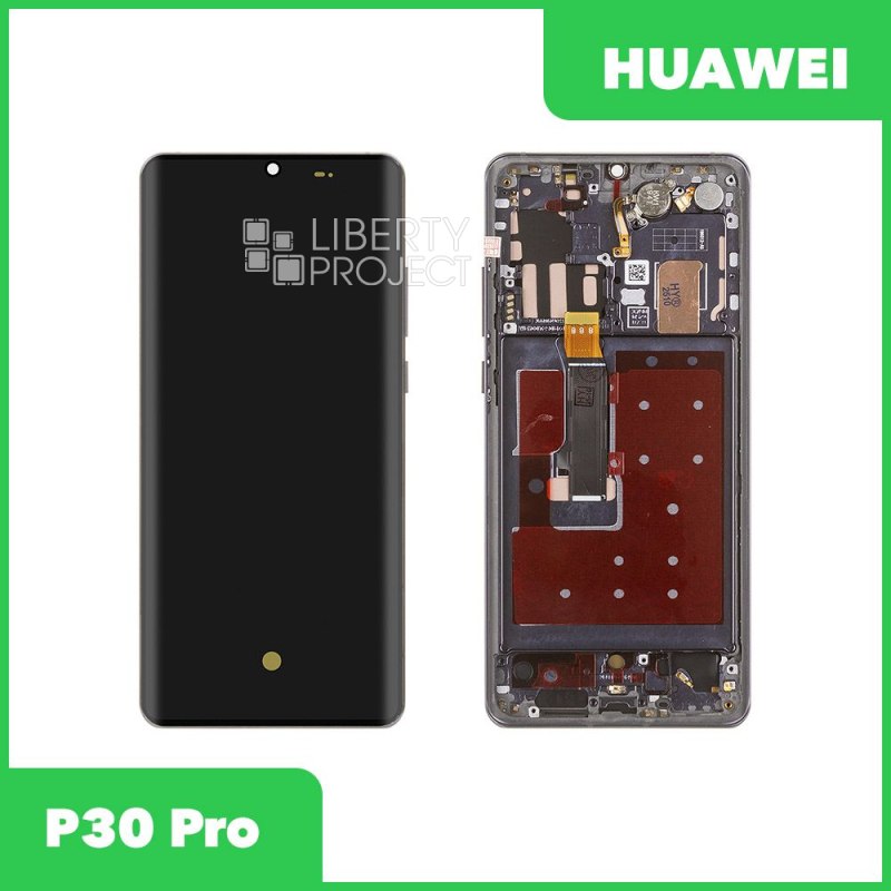 LCD дисплей для Huawei P30 Pro (VOG-L29) с тачскрином в рамке SOFT OLED (черный) OR — фото 2