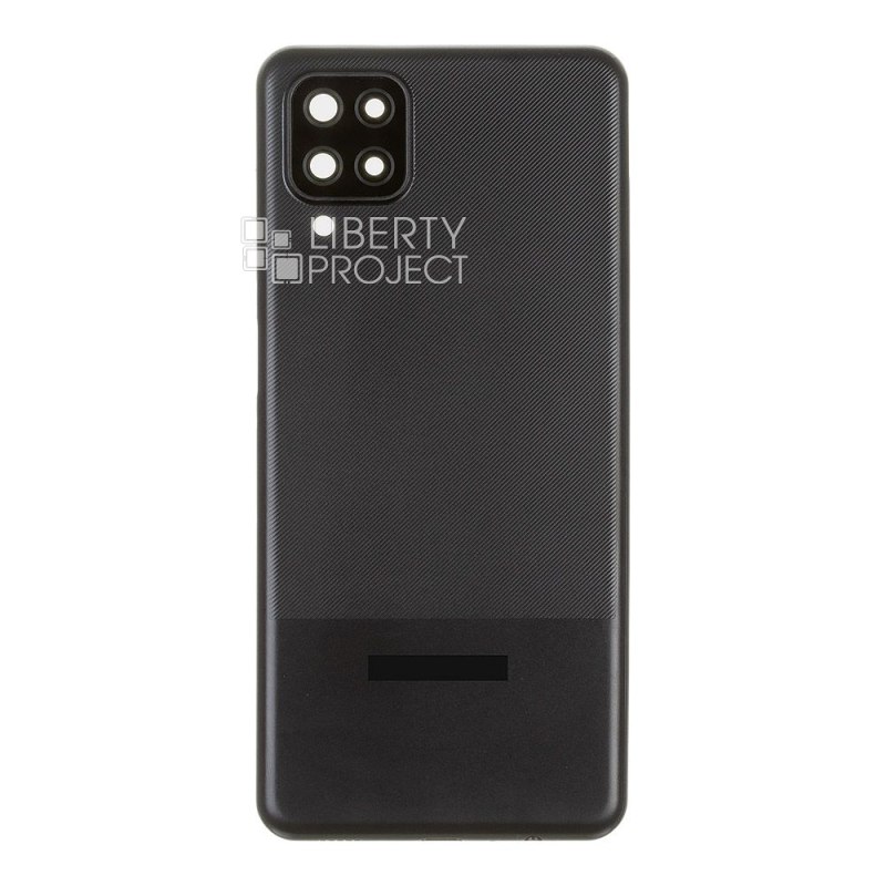 Задняя крышка для Samsung Galaxy A12/A12 Nacho SM-A125F/A127F со стеклом камеры (черный) — фото 4