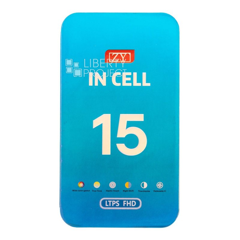 LCD дисплей для Apple iPhone 15 (черный) матрица ZY In-Cell FHD a-si — фото 4