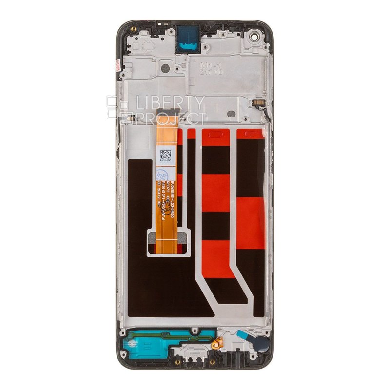 LCD дисплей для Oppo A53 4G (CPH2127) с тачскрином в рамке (черный) 100% OR — фото 3