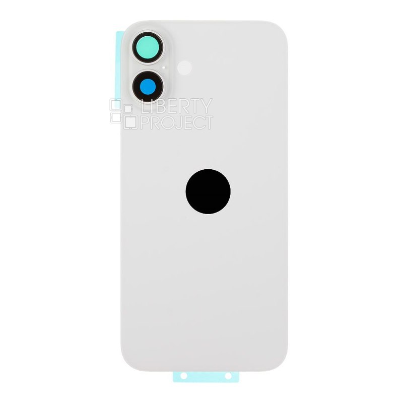 Задняя крышка для iPhone 16 Plus (белый) в сборе со стеклом камеры, MagSafe — фото 4