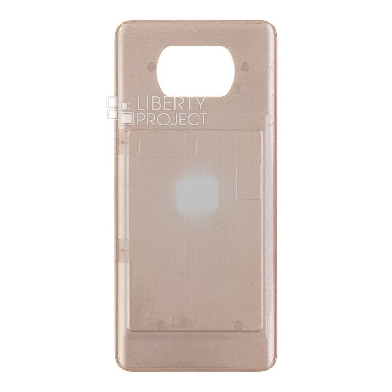 Задняя крышка для Xiaomi Poco X3/Poco X3 NFC (M2007J20CG)/Poco X3 Pro (M2102J20SG) (бронзовый) — фото 3