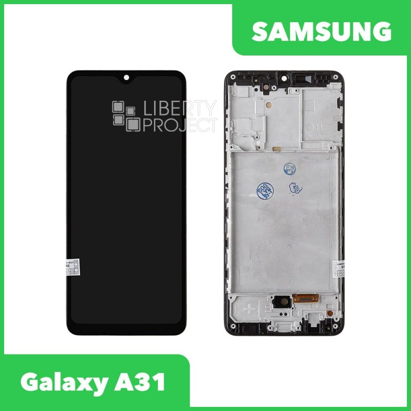 LCD дисплей для Samsung Galaxy A31 SM-A315 в сборе с тачскрином в рамке OLED (черный)