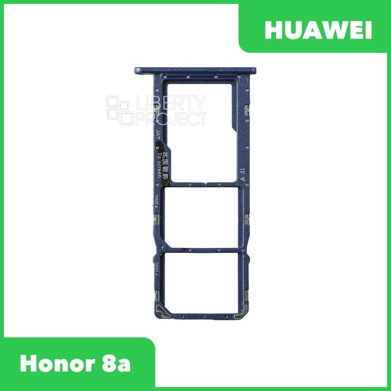 Держатель SIM карты для Huawei Honor 8a JAT LX1 синий — купить оптом в интернет-магазине Либерти