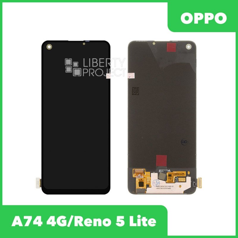 LCD дисплей для Oppo A74 4G (CPH2219) с тачскрином OLED (черный) OR — фото 2