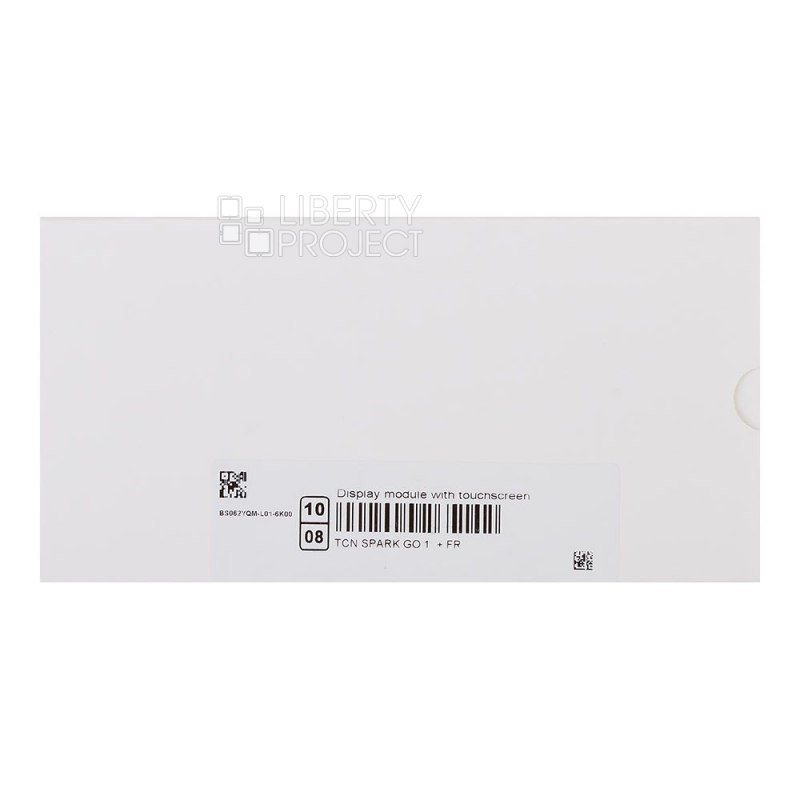 LCD дисплей для Tecno Spark Go 1 (KL4) с тачскрином в рамке (черный) OR LCD — фото 4