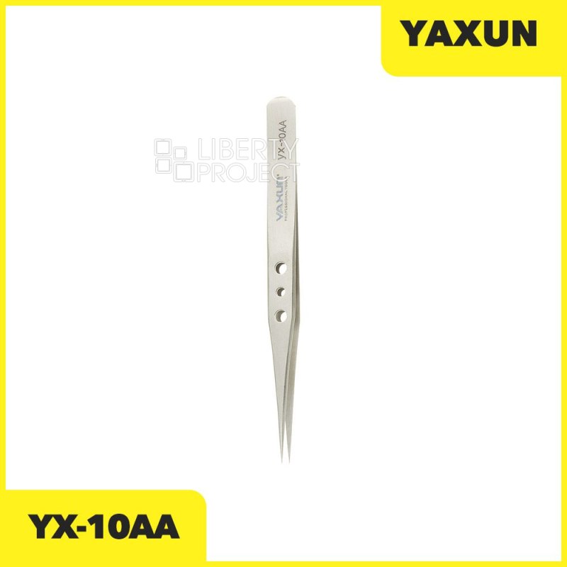 Пинцет YAXUN YX-10AA (прямой,тонкий 12см)