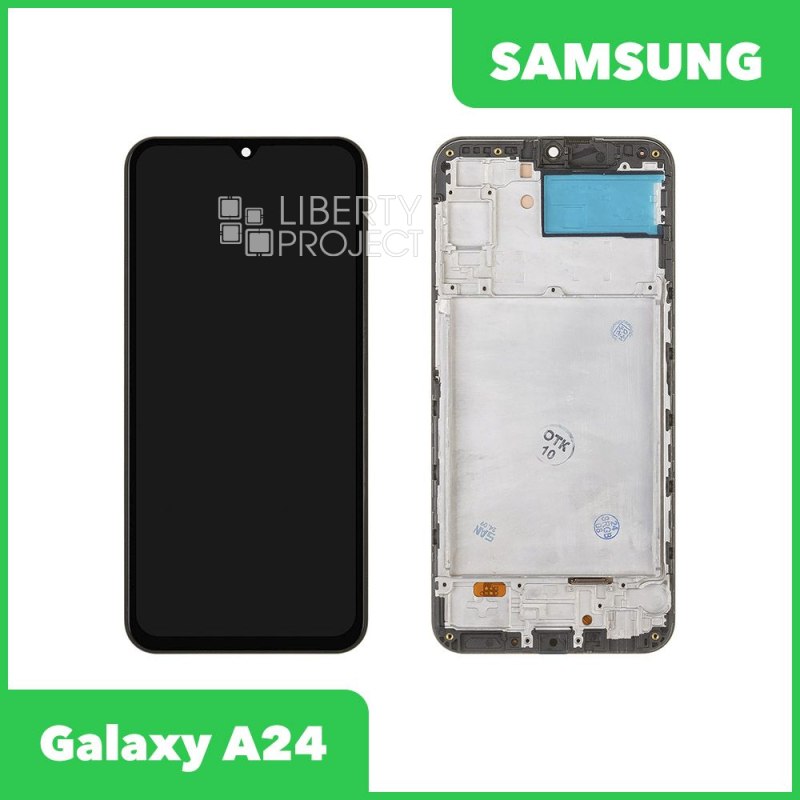 LCD дисплей для Samsung Galaxy A24 SM-A245 в сборе в рамке incell (черный) — фото 2
