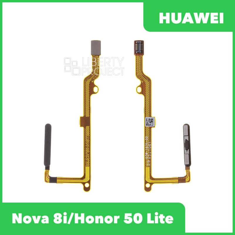 Шлейф/FLC Huawei Honor 50 Lite (NTN-LX1)/50 SE (JLH-AN00)/Nova 8i (NEN-LX1) сканер отпечатка пальцев (черный) — фото 2
