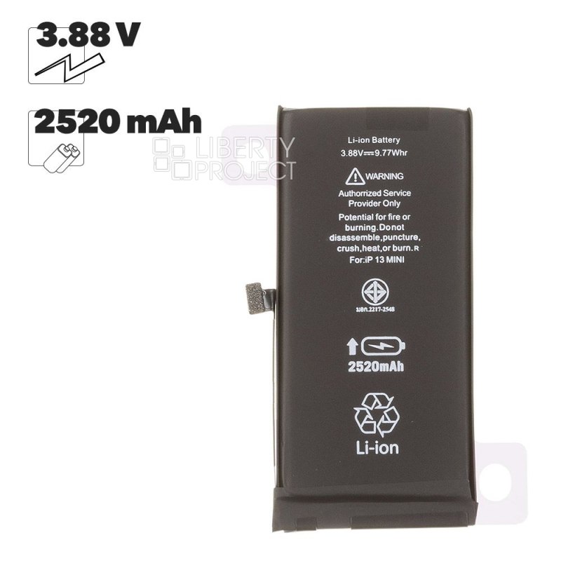 Аккумулятор (АКБ) для iPhone 13 mini Li 2520 mAh повышенная емкость Ultra Capacity, Статус "Genuine" (Подлинный) — фото 2