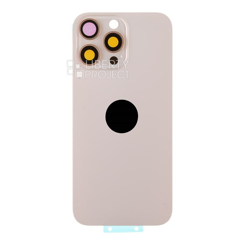 Задняя крышка для iPhone 16 Pro MAX (золотой) в сборе со стеклом камеры, MagSafe — фото 4