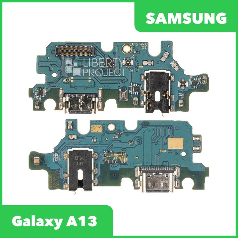 Шлейф для Samsung Galaxy A13 SM-A135 на системный разъём/разъём гарнитуры/микрофон, ориг — фото 2