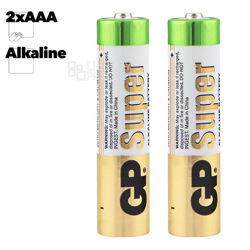 Батарейка GP Super LR03 AAA BL2 Alkaline 1.5V (2 шт)