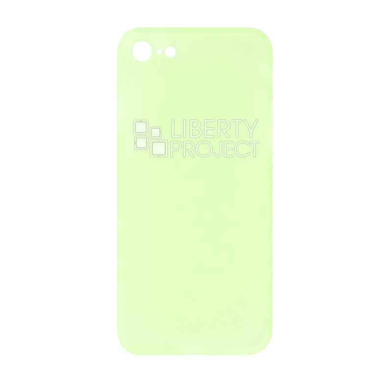 Защитная крышка для iPhone SE 2/8/7 (4,7&quot;) матовый пластик 0,4 мм (зеленая) (упаковка пакетик)