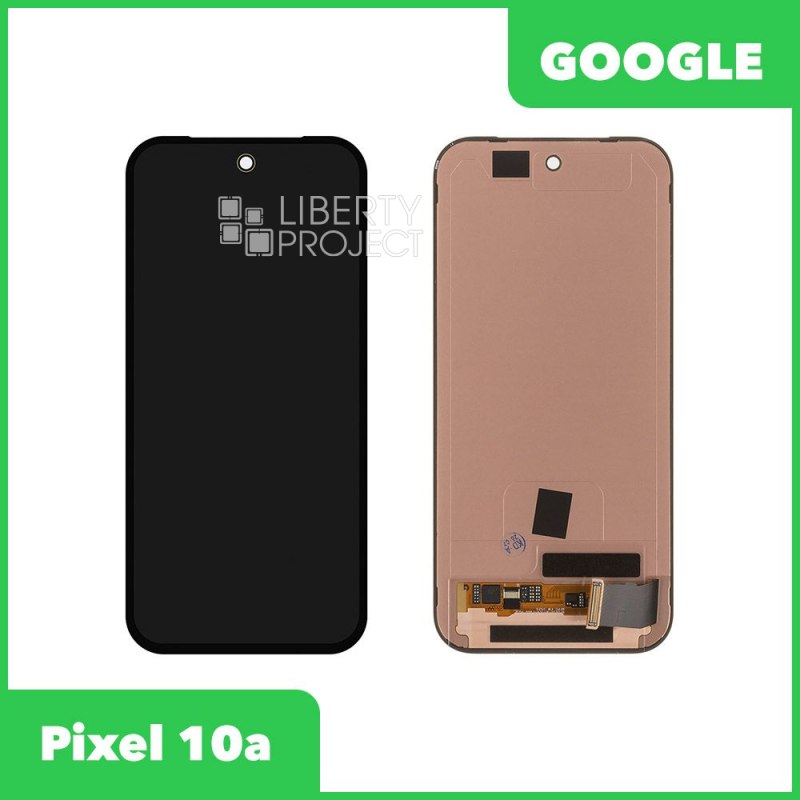 LCD дисплей для Google Pixel 10a (GE1GQ, GV0BP, G4H7L) в сборе с тачскрином (черный) — фото 2