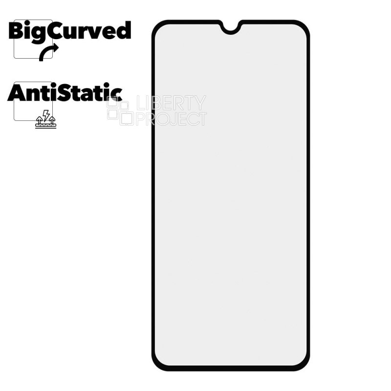 Защитное стекло для Samsung Galaxy A20 Super max Anti-static  big curved glass