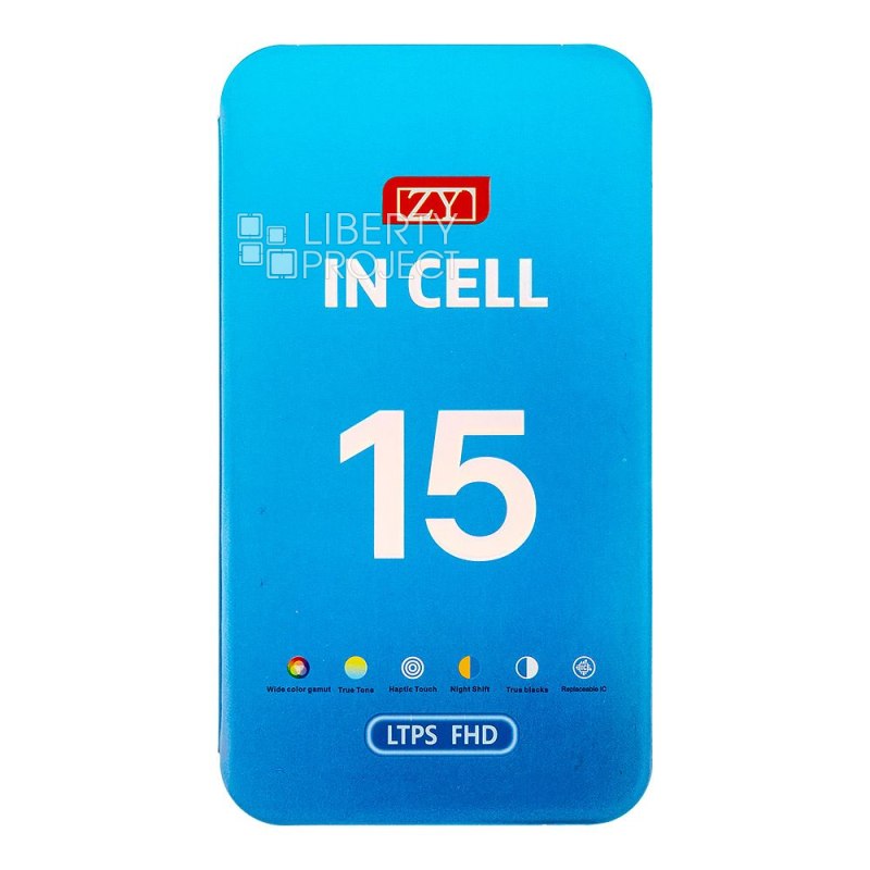 LCD дисплей для Apple iPhone 15 (черный) матрица ZY In-Cell COF LTPS FHD — фото 4