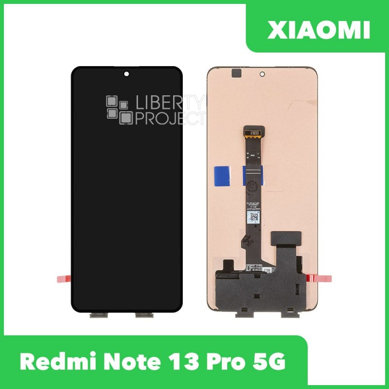 LCD дисплей для Xiaomi Redmi Note 13 Pro 5G/POCO X6 5G с тачскрином OLED (черный) — фото 2