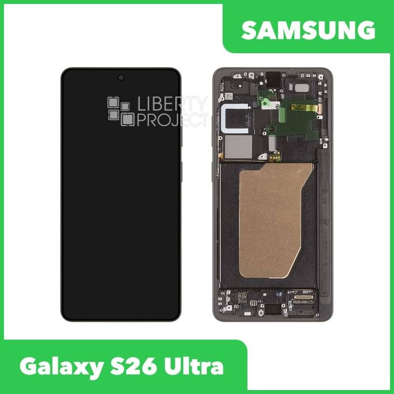 LCD дисплей для Samsung Galaxy S26 Ultra SM-S948B в рамке (черный) 100% OR SP — фото 2
