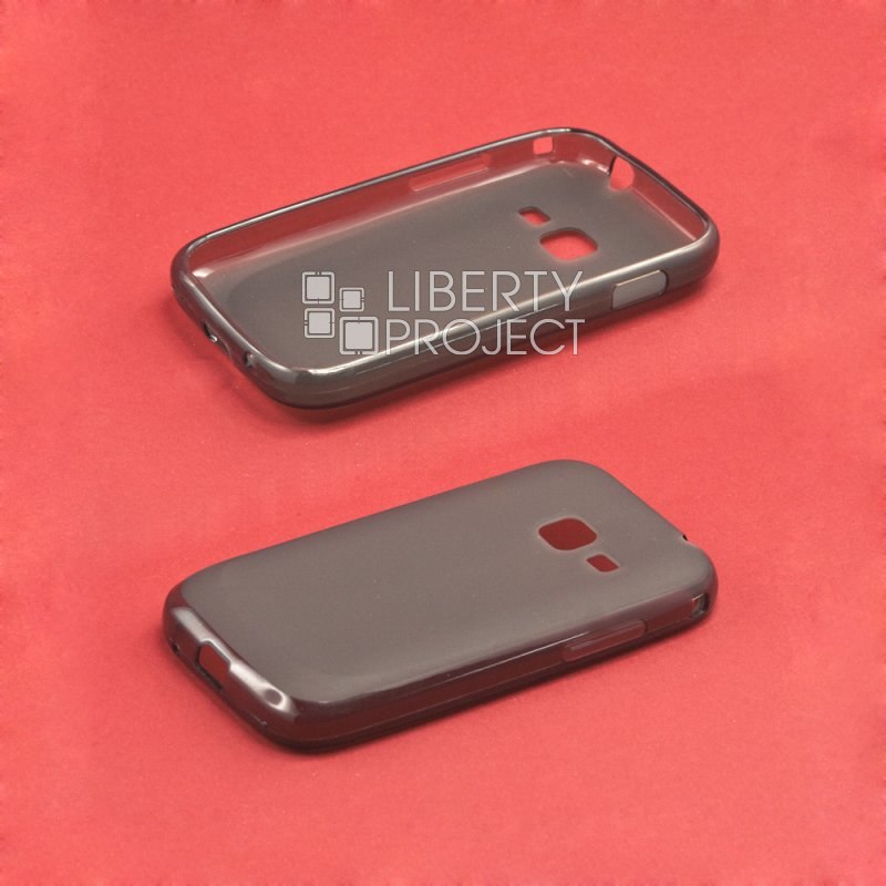 Силиконовый чехол для Samsung S6802 TPU Case (черный матовый)