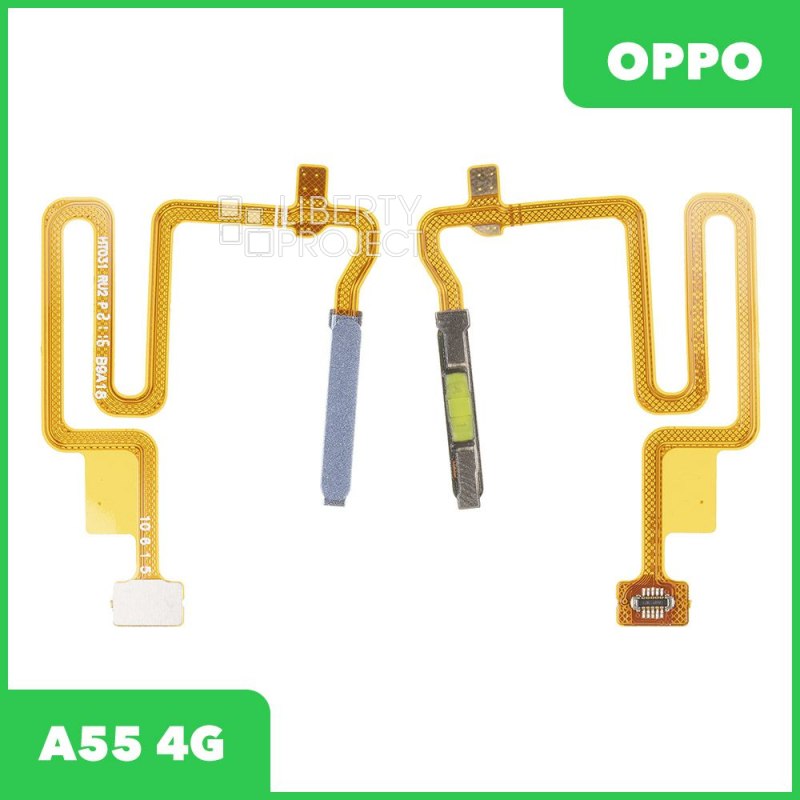 Шлейф/FLC OPPO A55 4G (CPH2325)/A74 5G (CPH2197) сканер отпечатка пальцев (кнопка включения) (синий) — фото 2