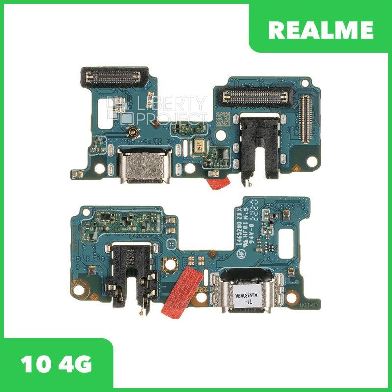 Шлейф/FLC Realme 10 4G (RMX3630) на системный разъём/микрофон, оригинал — фото 2