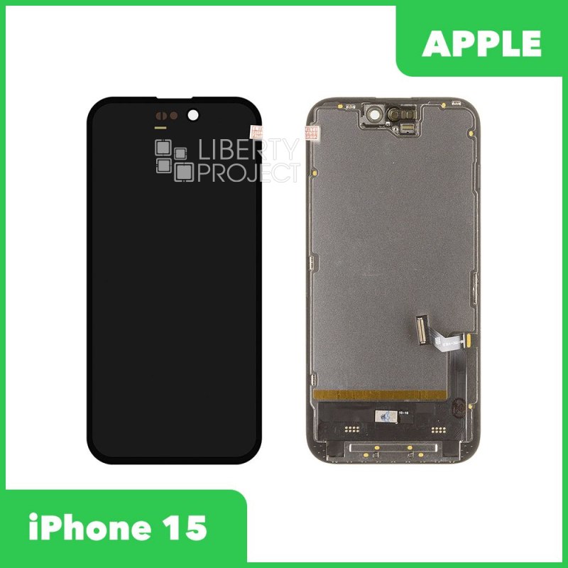 LCD дисплей для Apple iPhone 15 (черный) (A3090) SOFT OLED DD (привязка без пайки) — фото 2