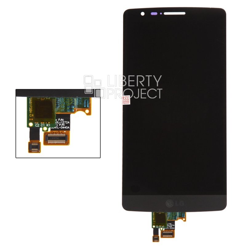 LCD дисплей для LG Optimus G3s (D724/D725) (с тачскрином) серый