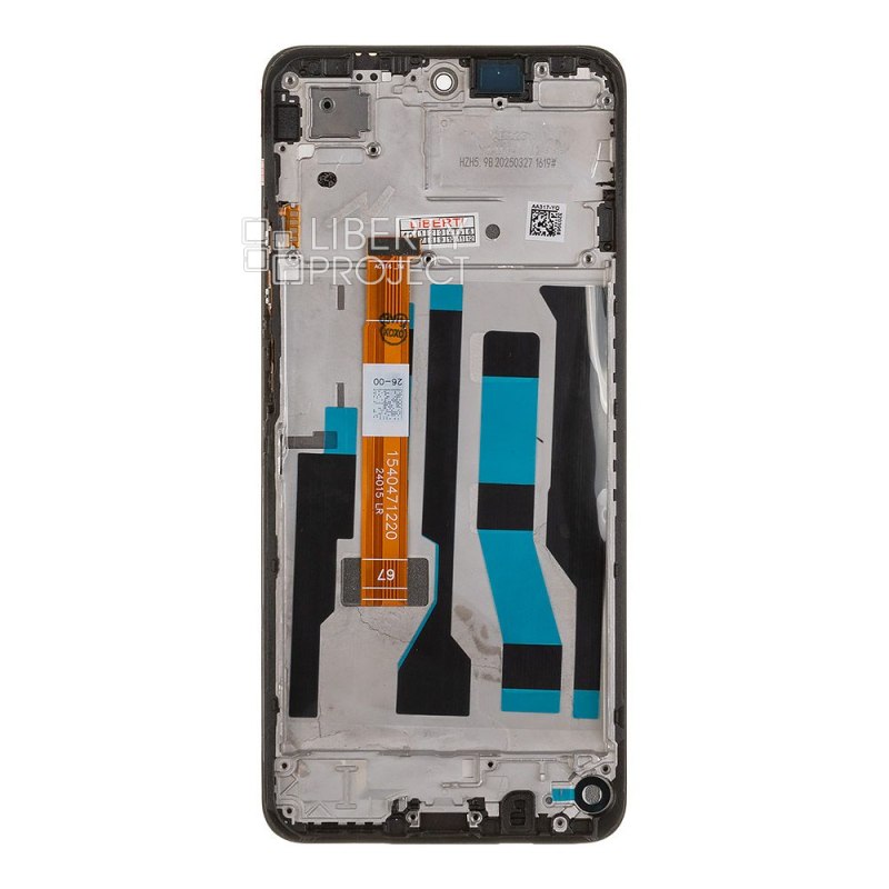 LCD дисплей для Realme C75 4G (RMX3941) с тачскрином в рамке (черный) OR LCD — фото 3