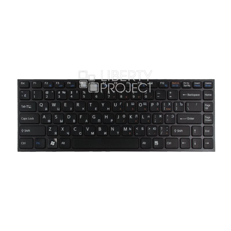 Клавиатура для Sony Vaio VPC-Y с рамкой (чёрная)