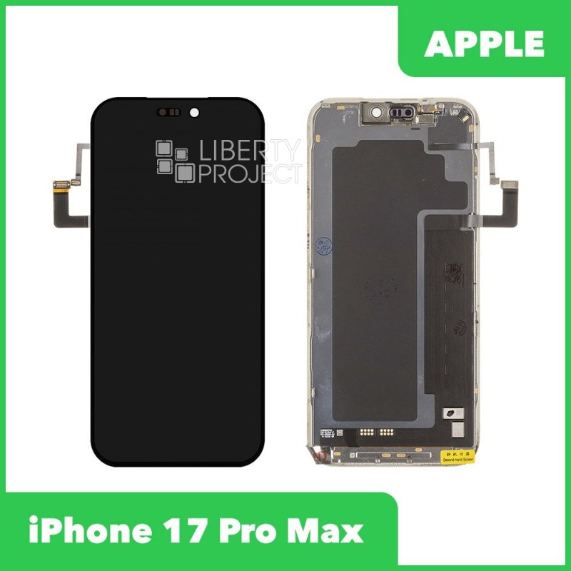 LCD дисплей для Apple iPhone 17 Pro Max (черный) с тачскрином original (change glass) без ошибки — фото 2