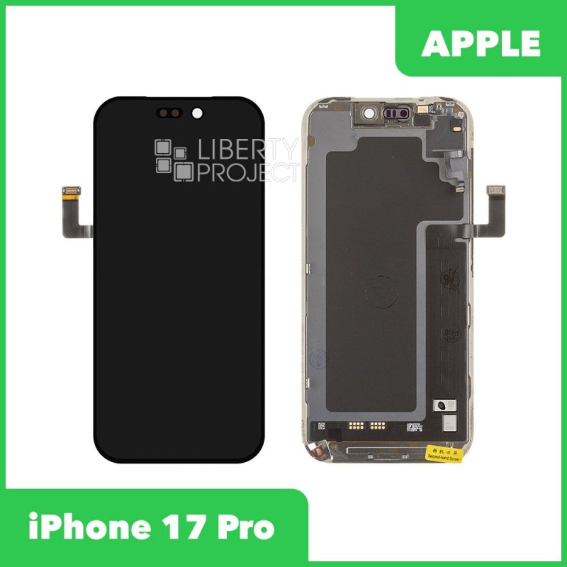 LCD дисплей для Apple iPhone 17 Pro (черный) с тачскрином original (change glass) без ошибки — фото 2