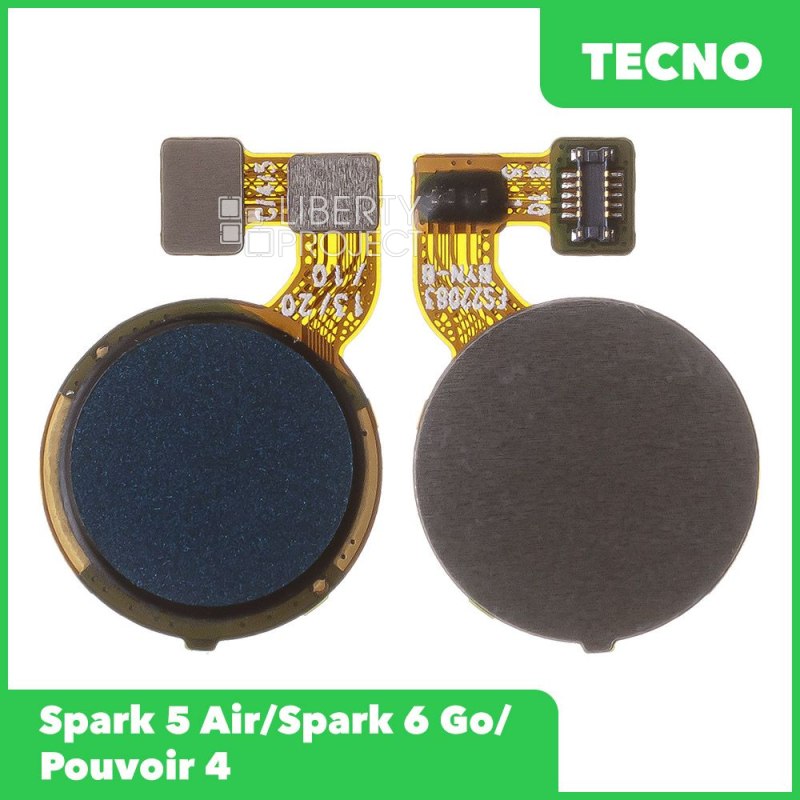 Шлейф/FLC Tecno Spark 5 Air/Spark 6 Go/Pouvoir 4 сканер отпечатка пальцев (зеленый) — фото 2