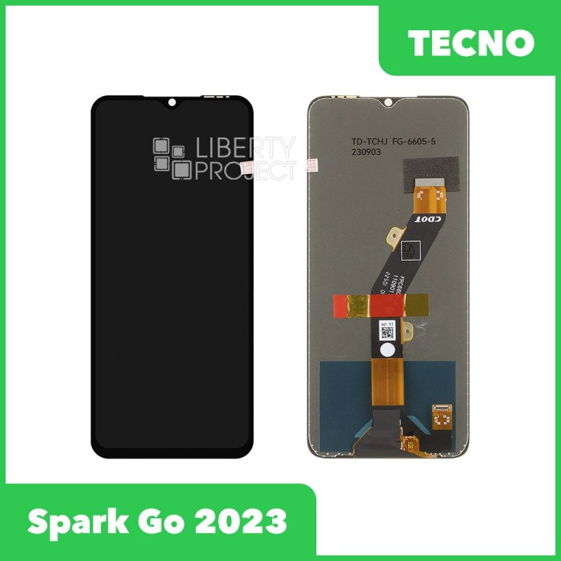 _!LCD дисплей для Infinix Smart 7/Tecno Spark 10/10C/Spark Go 23 с тачскрином (черный) 100% оригинал — купить оптом в интернет-магазине Либерти