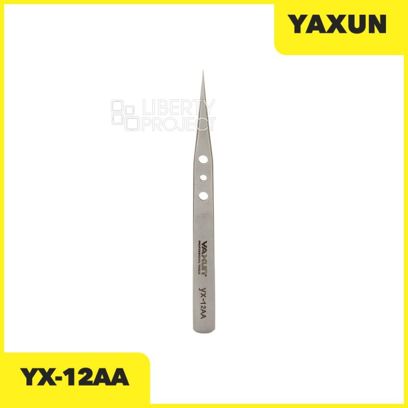 Пинцет YAXUN YX-12AA (прямой,тонкий 11см)
