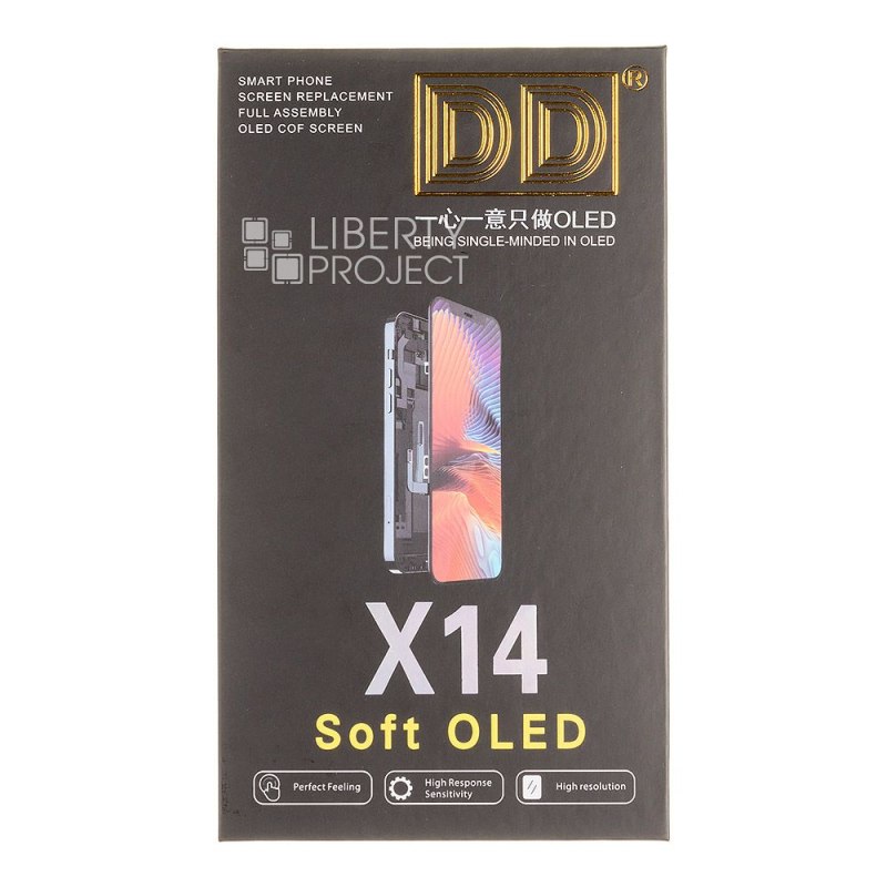LCD дисплей для Apple iPhone 14 (черный) матрица DD SOFT OLED (привязка без пайки) — фото 4